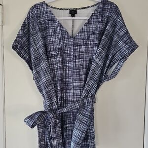 Worthington Blue Plaid Blouse